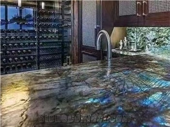 Blue Labradorite Granite Tile