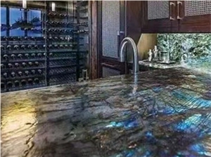 Blue Labradorite Granite Tile