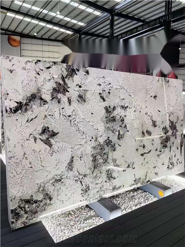 Brazil Delicatus Splendor Granite Slab For Home Decor Luxury