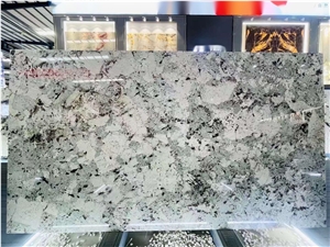 Brazil Splendor White Granite Slab For Round Dining Table