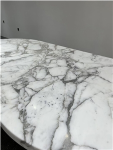 Full Body Italy White Marble Dinning Table Coffee Table