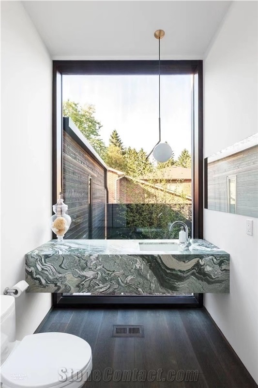 Italy Rosso Luana Stone Bath Countertop