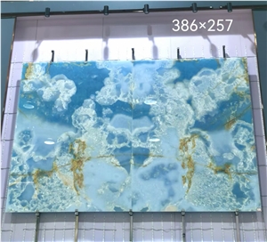 Large Size Blue Onyx Slabs For Background