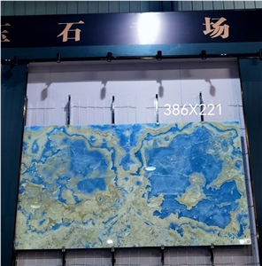 Large Size Blue Onyx Slabs For Background
