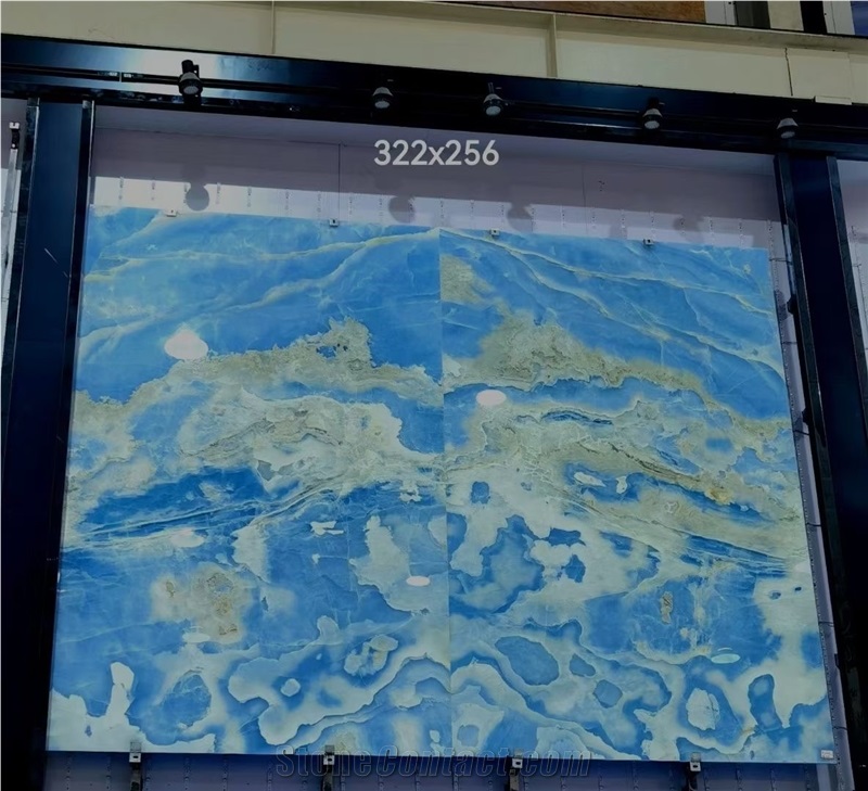 Large Size Blue Onyx Slabs For Background