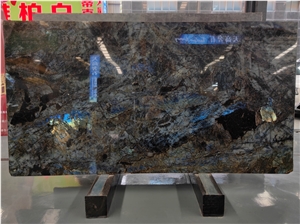 Polished Labradorite Blue Flower Granite Slab Azul Granite