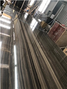 Tobacco Brown Marble Slab&Tiles With Vein Cut For Home Decor