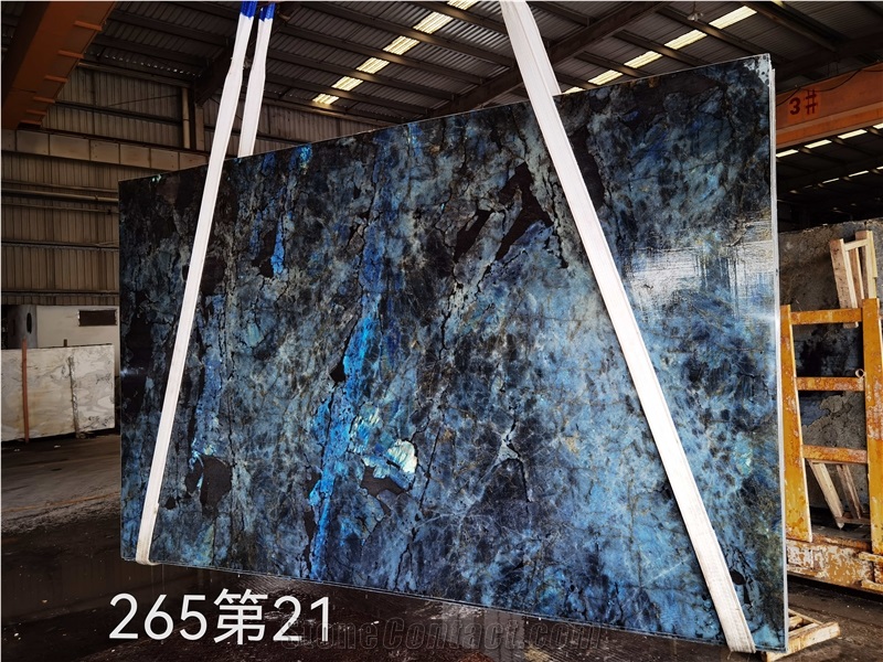 Top Quality Blue Emerald Slabs
