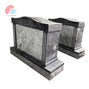 6 Niche Bahama Blue Granite Columbaria With White Door