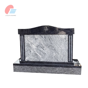 6 Niche Bahama Blue Granite Columbaria With White Door