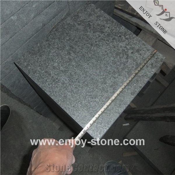 Black Basalt G684 Black Pearl  Basalt  Tiles Flamed