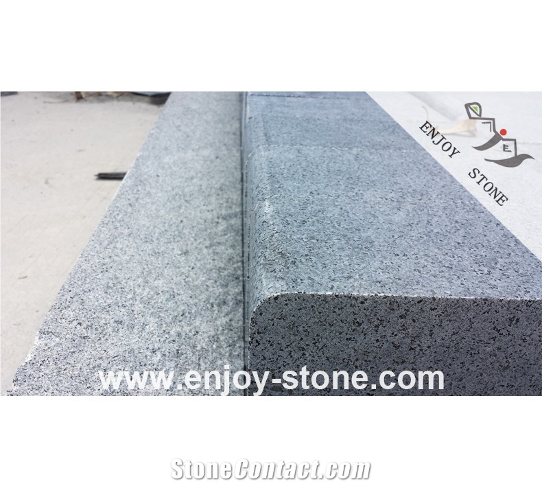 China G654 Sesame Grey Kerbstone For Road