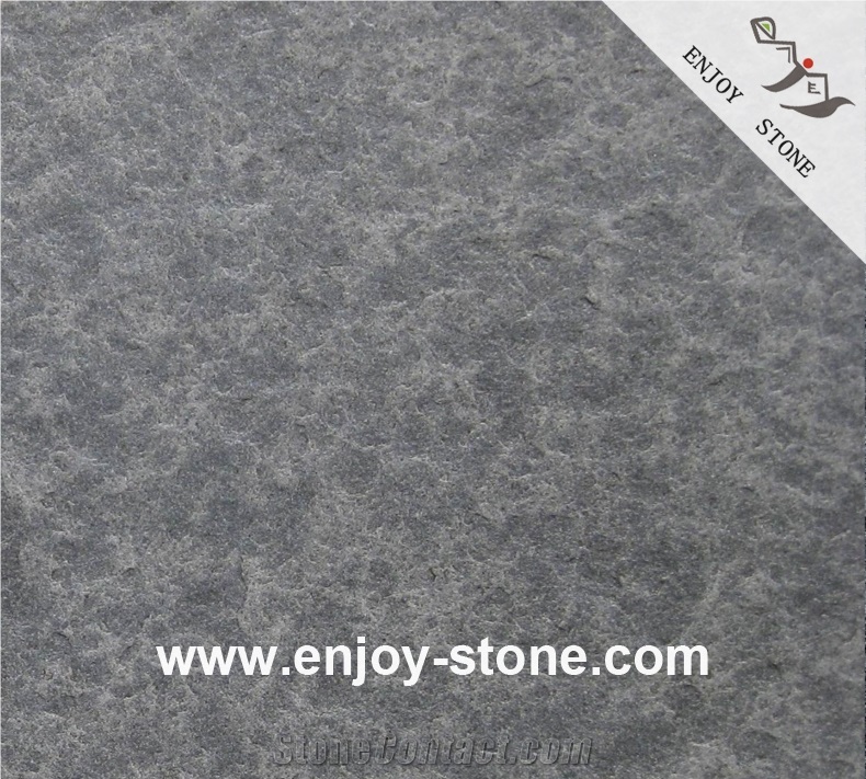 Flamed Mongolia Black Basalt Tiles For For Wall And Floor