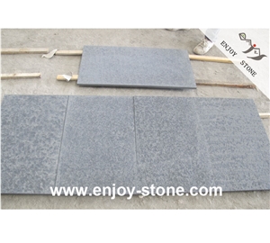 Flamed Mongolia Black Basalt Tiles For For Wall And Floor