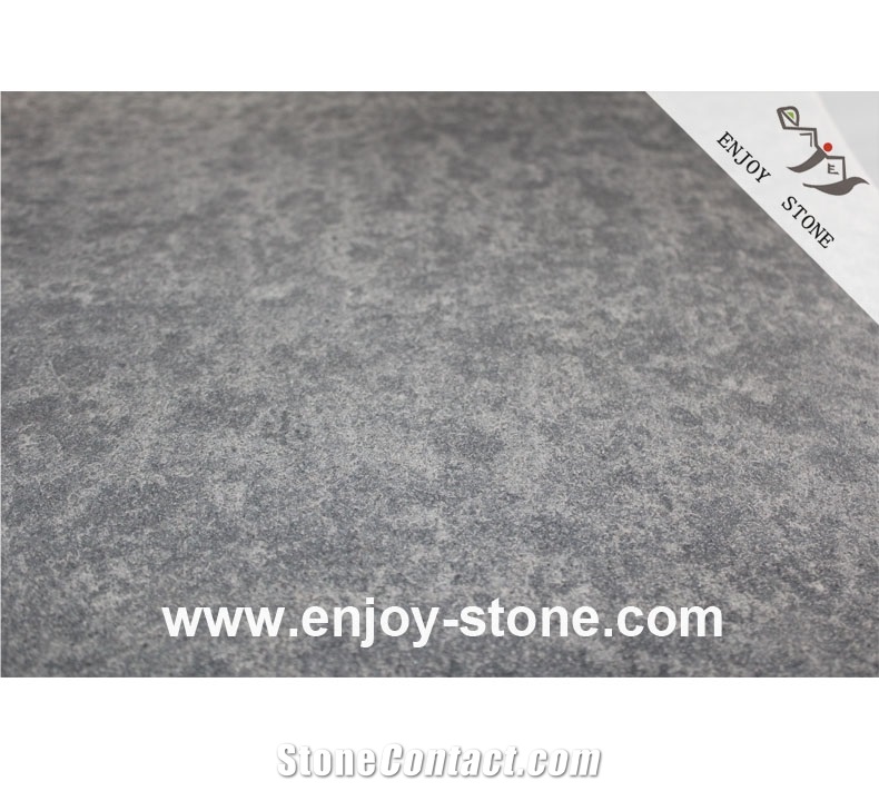 Flamed Mongolia Black Basalt Tiles For For Wall And Floor