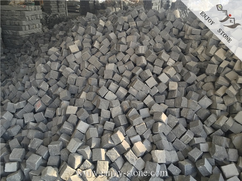 G654 Sesame Dark Grey Cobblestone For Pavers