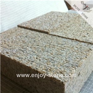 G682 Rustic Yellow Granite  Paving Stone Chiseled