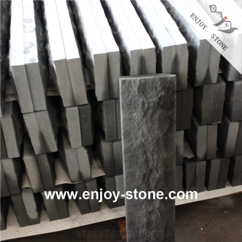 Grey Basalt Mushroom Slabs For Wall And Pavers