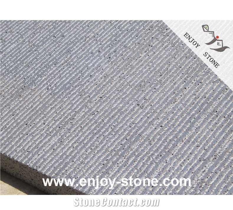 Grooved Basalt Tiles For Wall Cladding