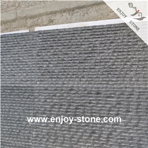 Half Planed ZP Black Basalt Slabs For Wall And Floor