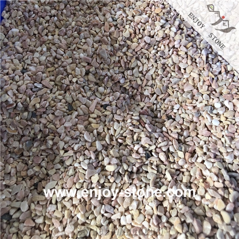 Mixed Sized Pebble Stone For Walkway