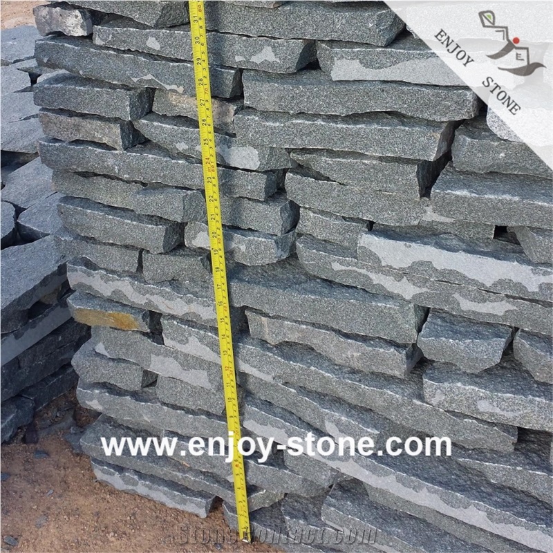 Natural Split China G612 Green Olive Granite For Pavement