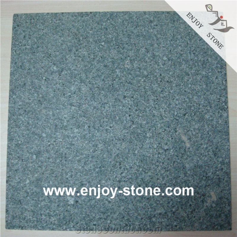 Original Flamed G612 Green Granite Tiles For Wall And Floors