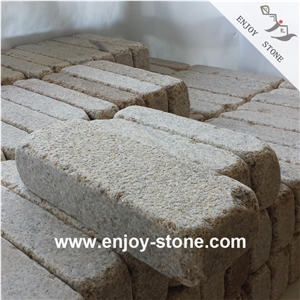 Original G682 Rustic Yellow Tumbled Blocks For Paver