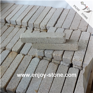 Original G682 Rustic Yellow Tumbled Blocks For Paver