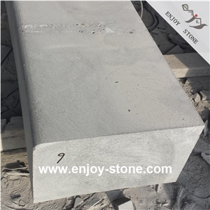 Original Sawn Cut Basalt Curbstone For Roadside
