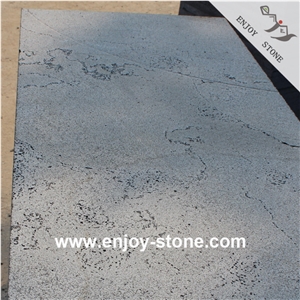 Sawn Cut Lava Stone Tiles For Floor And Wall Cladding