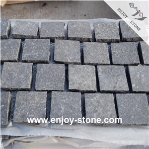 ZP Black Basalt Flamed Cubes For Road Pavers