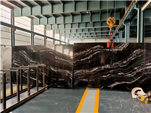 Cosmo Black Granite Slab Tiles