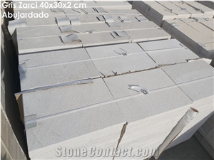 Gris Zarci Stone Tiles 40X30 Bushammered & Brushed