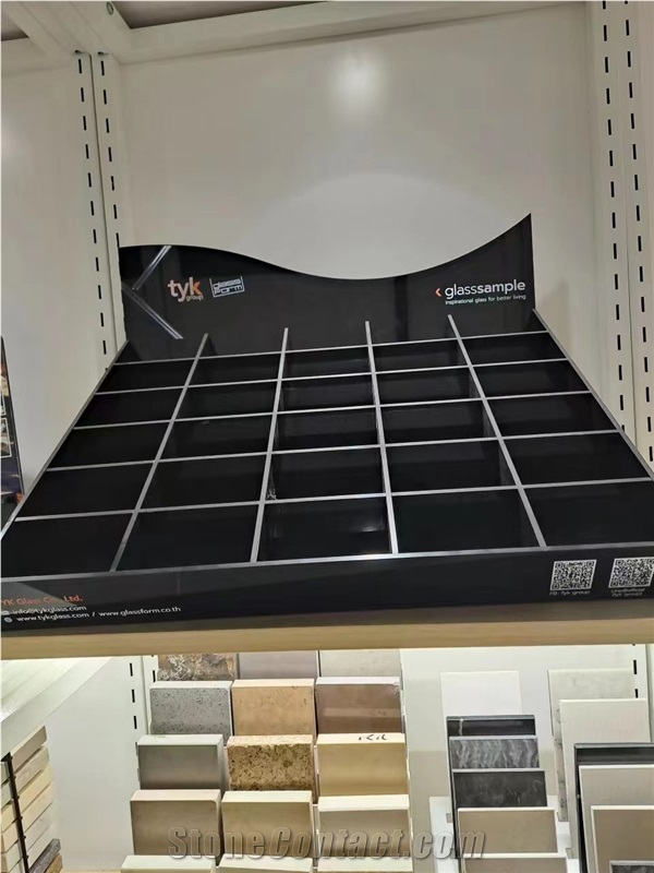 Acrylic Table Display For Quartz Marble Granite Glass Sample