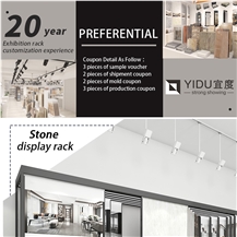 Ceramic Tile Sliding Display Stand Rack