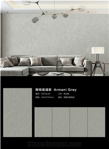 Armani Light Gray Sintered Stone Slabs For Wall And Floor