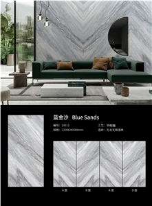 Blue Sands Sintered Stone Slab For Wall Decoration