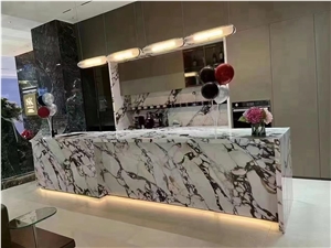 Bulgari Purple Sintered Stone Slab For Floor And Wall