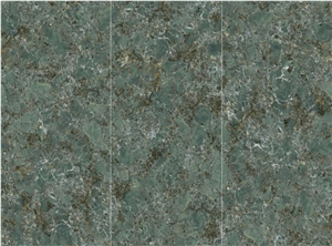 Green Large Format Sintered Stone Slabs For Wall Decorate