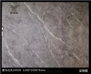 Hermes Grey Sintered Stone For House Flooring Decoration