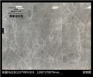 Hermes Grey Sintered Stone For House Flooring Decoration
