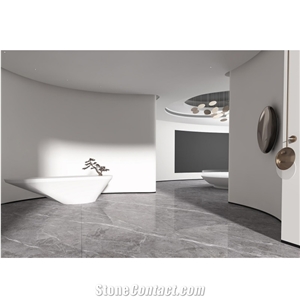Hermes Grey Sintered Stone For House Flooring Decoration
