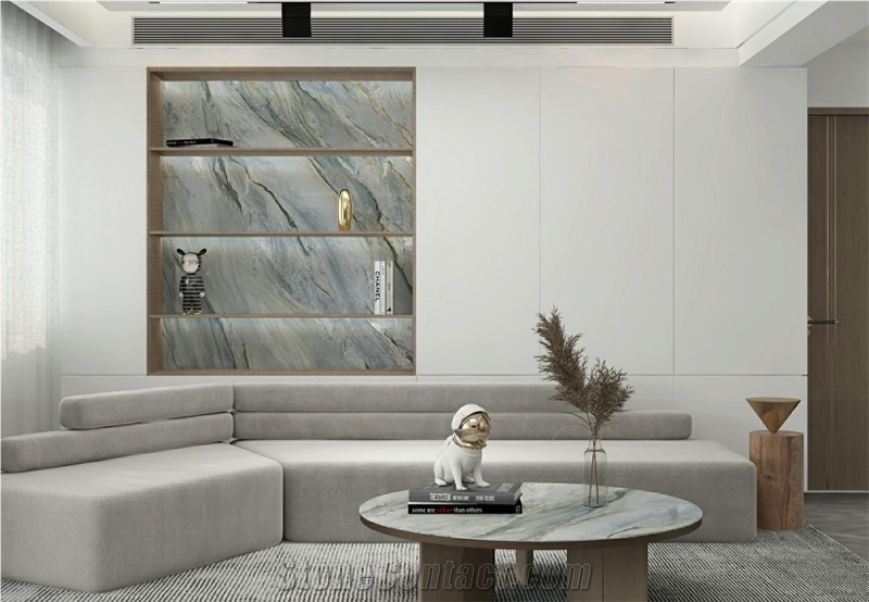 Irish Green Artificial Sintered Stone For Wall Decoration