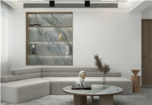 Irish Green Artificial Sintered Stone For Wall Decoration