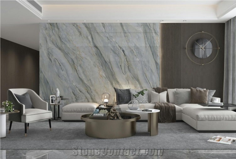 Irish Green Artificial Sintered Stone For Wall Decoration