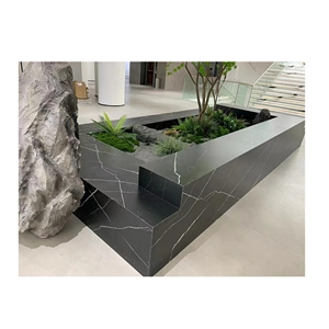 Sintered Stone Black And Withe Roots