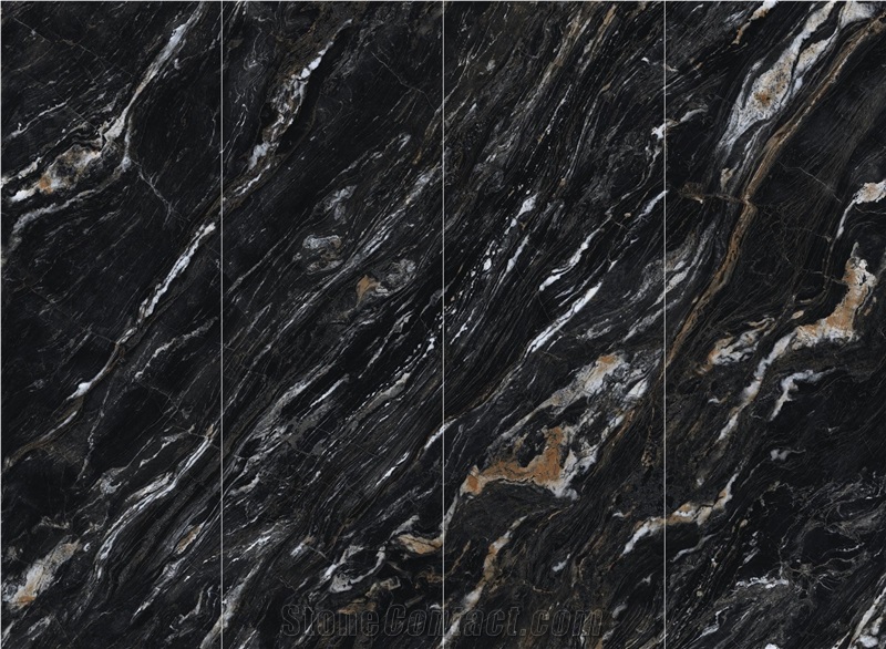 Sintered Stone Black Luan Gold
