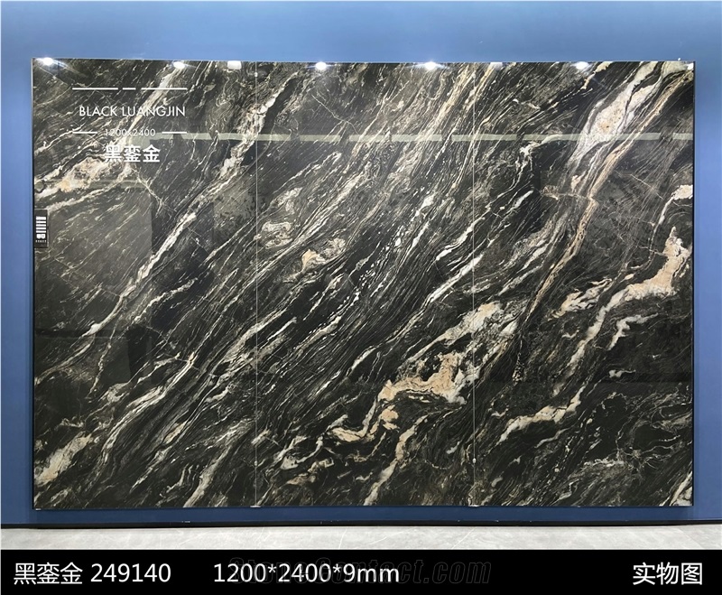 Sintered Stone Black Luan Gold