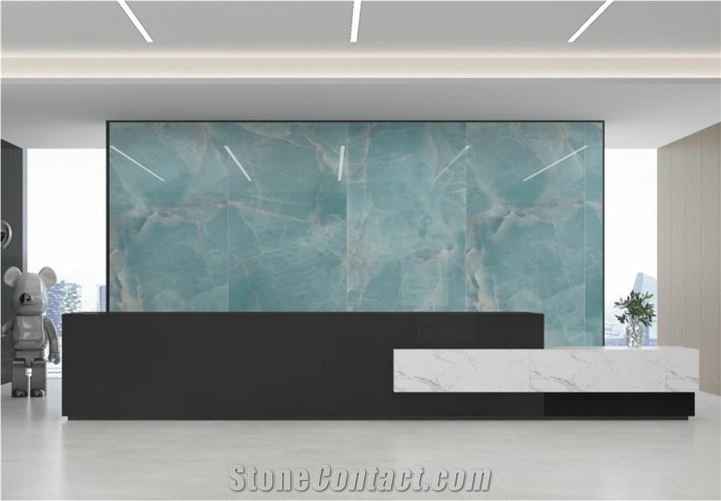 Sintered Stone Cloud Brocade Blue Jade